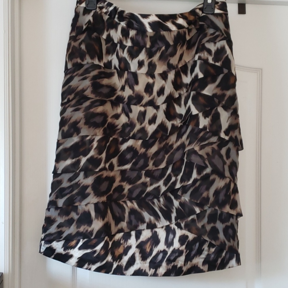 Leopard print skirt